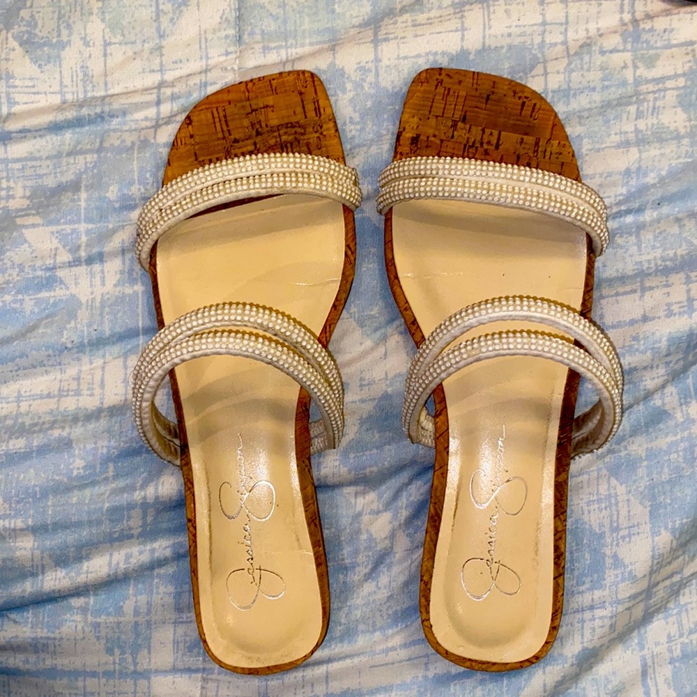 Jessica Simpson sandals in used conditions size 7 1/2